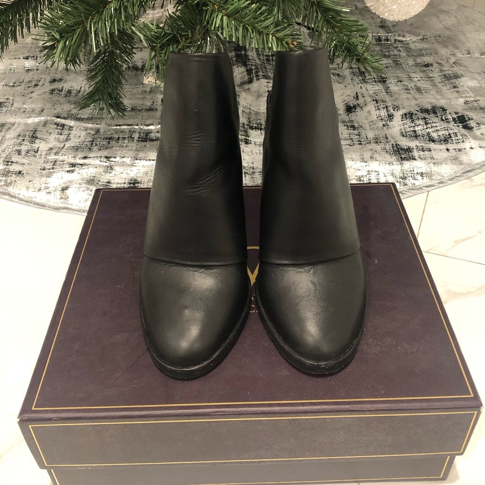 Black ankle booties